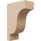 Ekena Millwork 4"W x 8"D x 12"H Classic Newport Rough Cedar Woodgrain TimberThane Corbel, Primed Tan CORUR04X08X12NEWRCPR - alternate 1